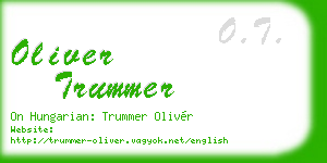 oliver trummer business card