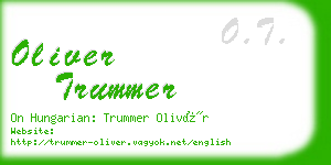 oliver trummer business card